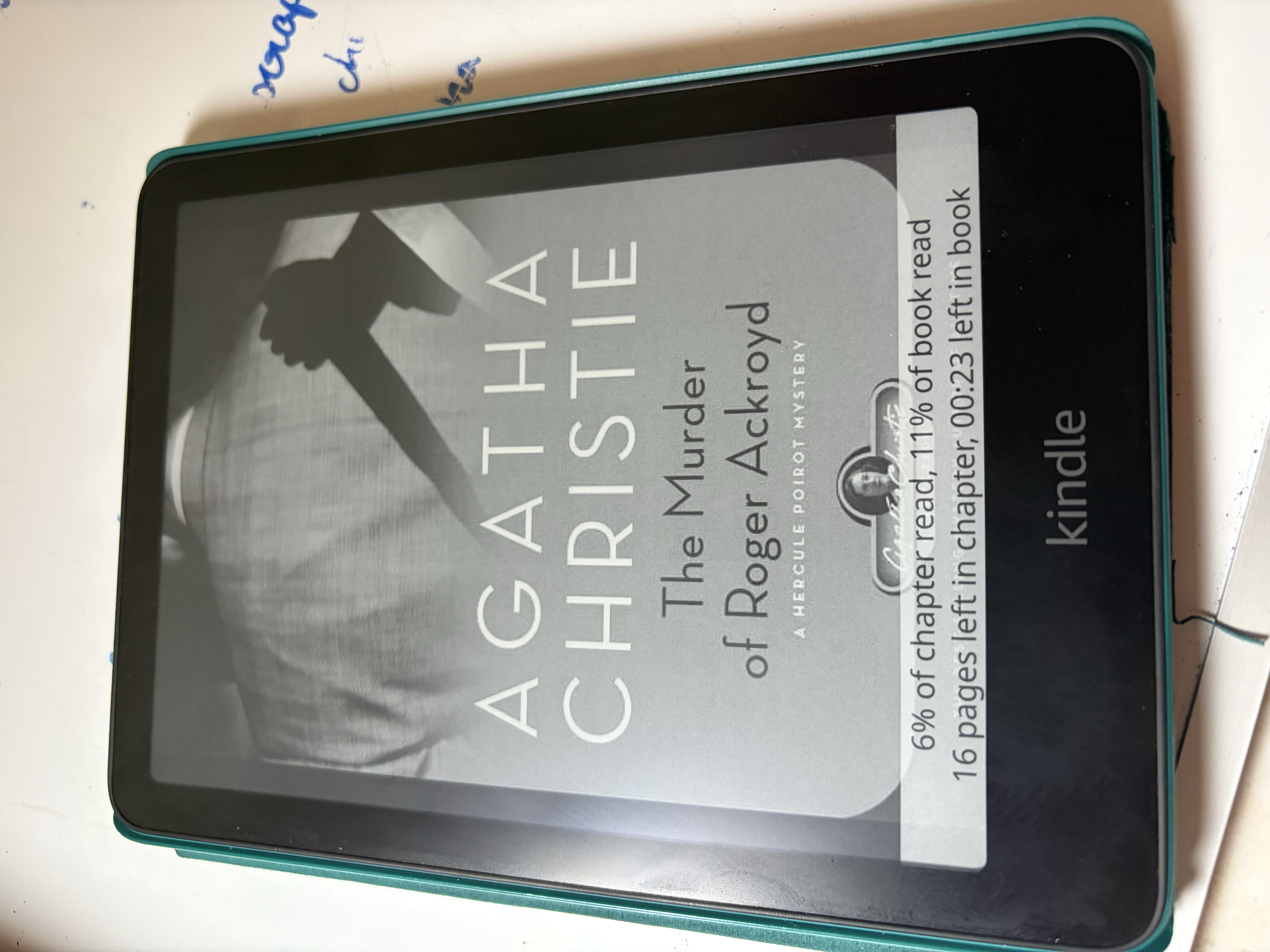 Lockscreen view of KOReader